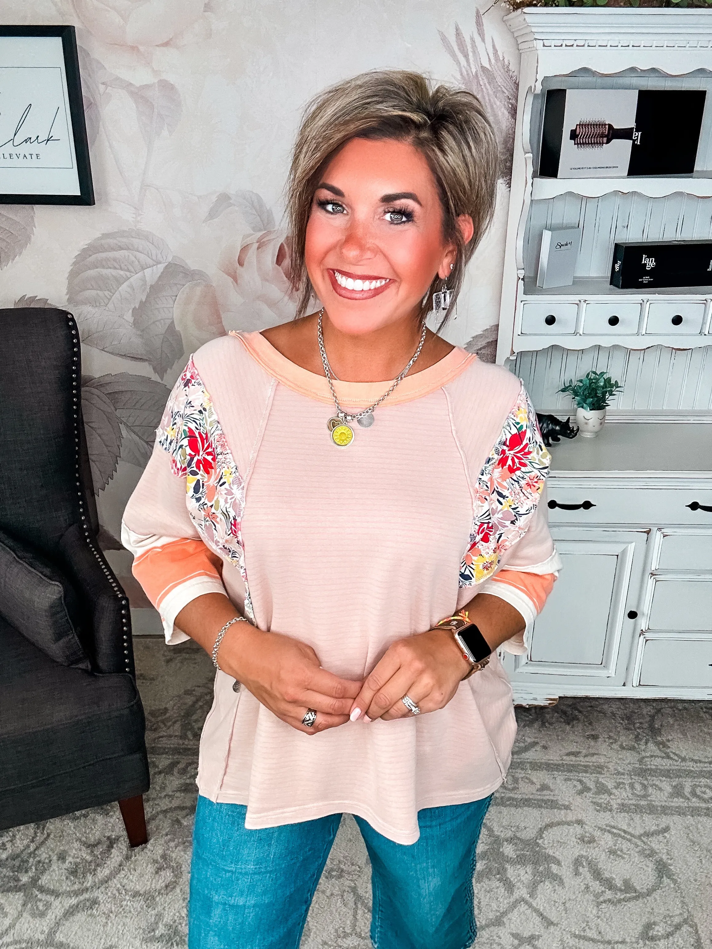 All I See Is You Tunic Top - Apricot