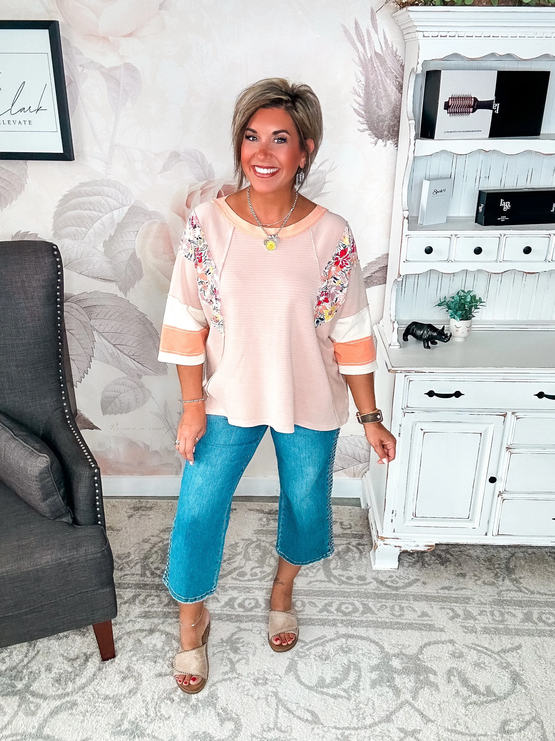 All I See Is You Tunic Top - Apricot