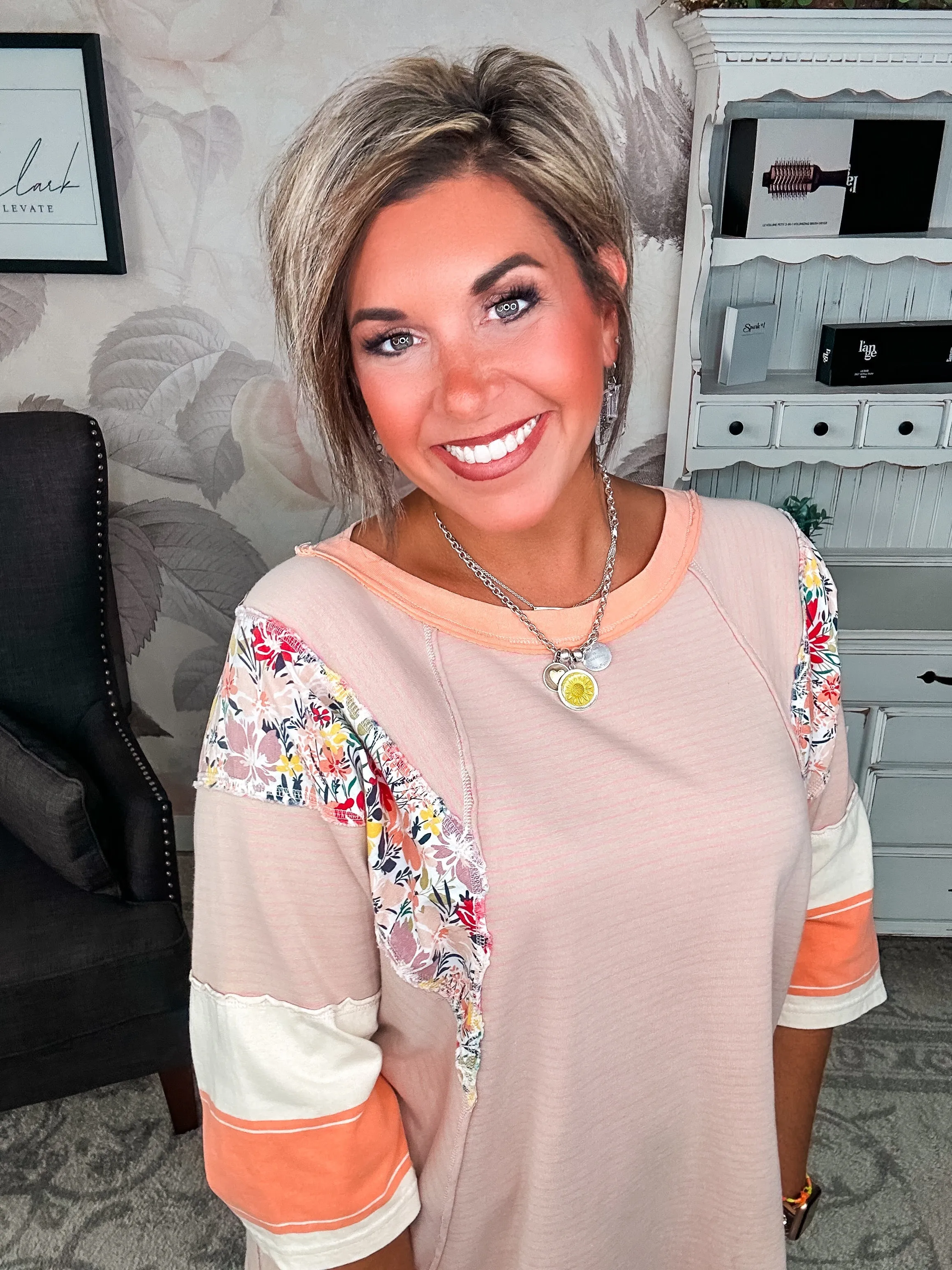 All I See Is You Tunic Top - Apricot