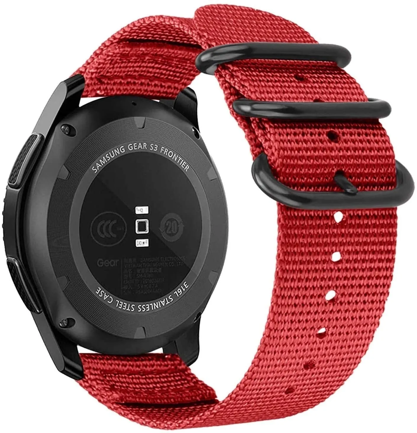 Amazfit GTR 3 (Pro) Nylon Strap with Buckle (Red)