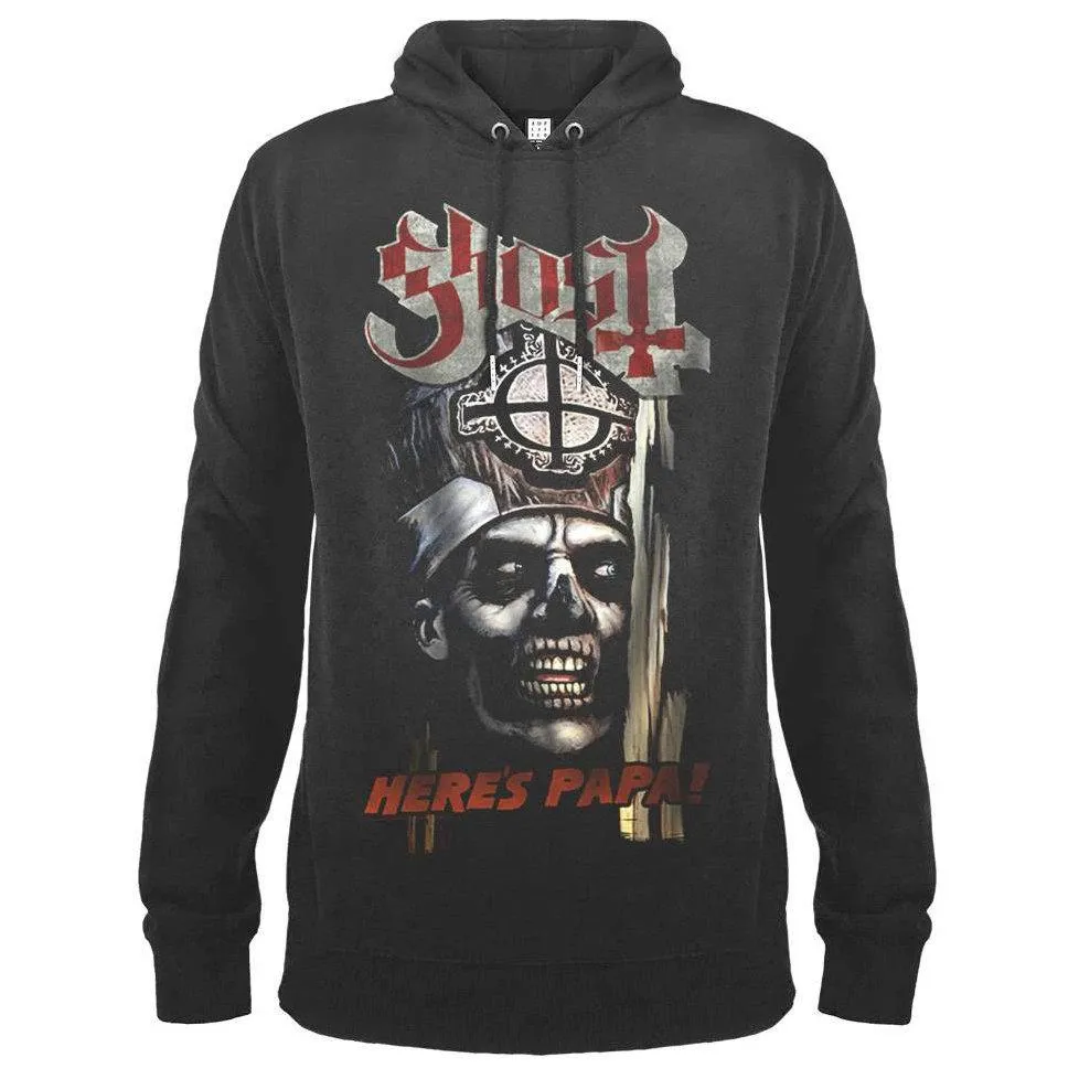 Amplified Unisex Adult Here Comes Papa Ghost Hoodie