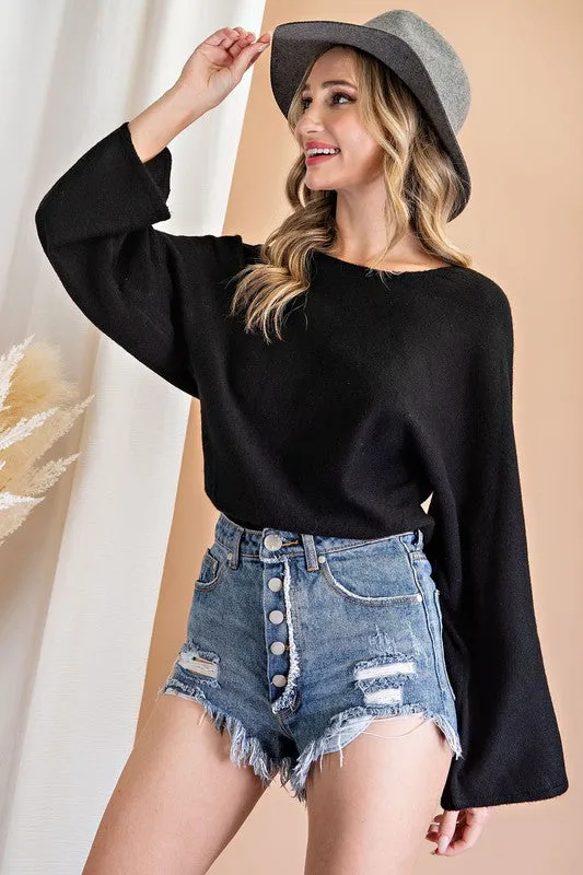 Black Bodysuit Sweater