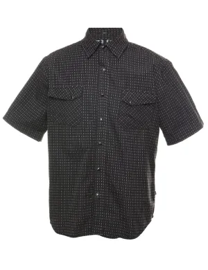 Black Patterned Shirt - M