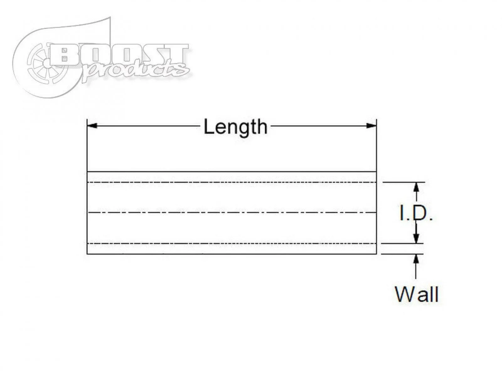 BOOST Products Silicone Coupler 45mm (1-3/4") ID, 75mm (3") Length, Black