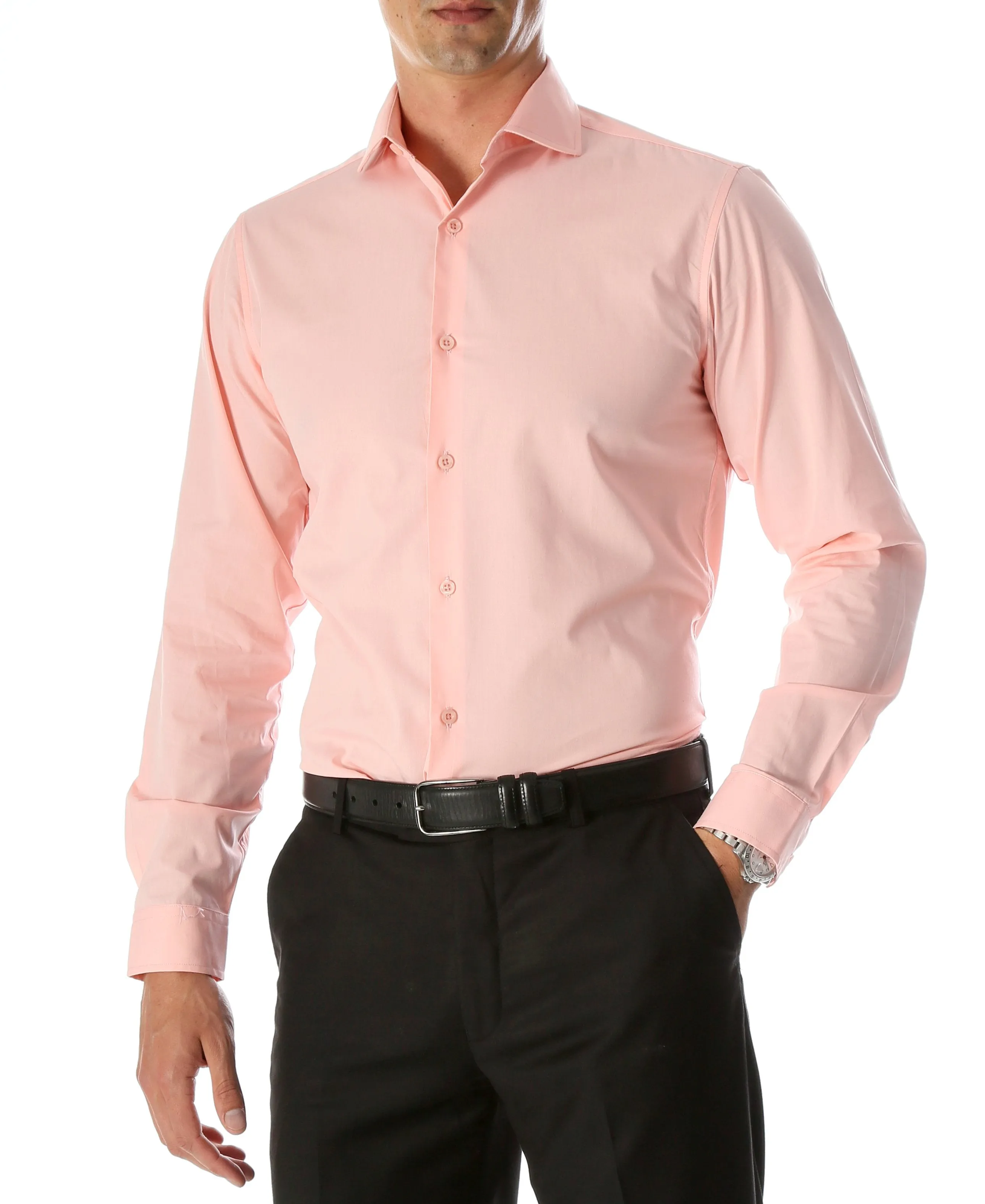 Daniel & Ellissa Slim Fit Pink Dress Shirt