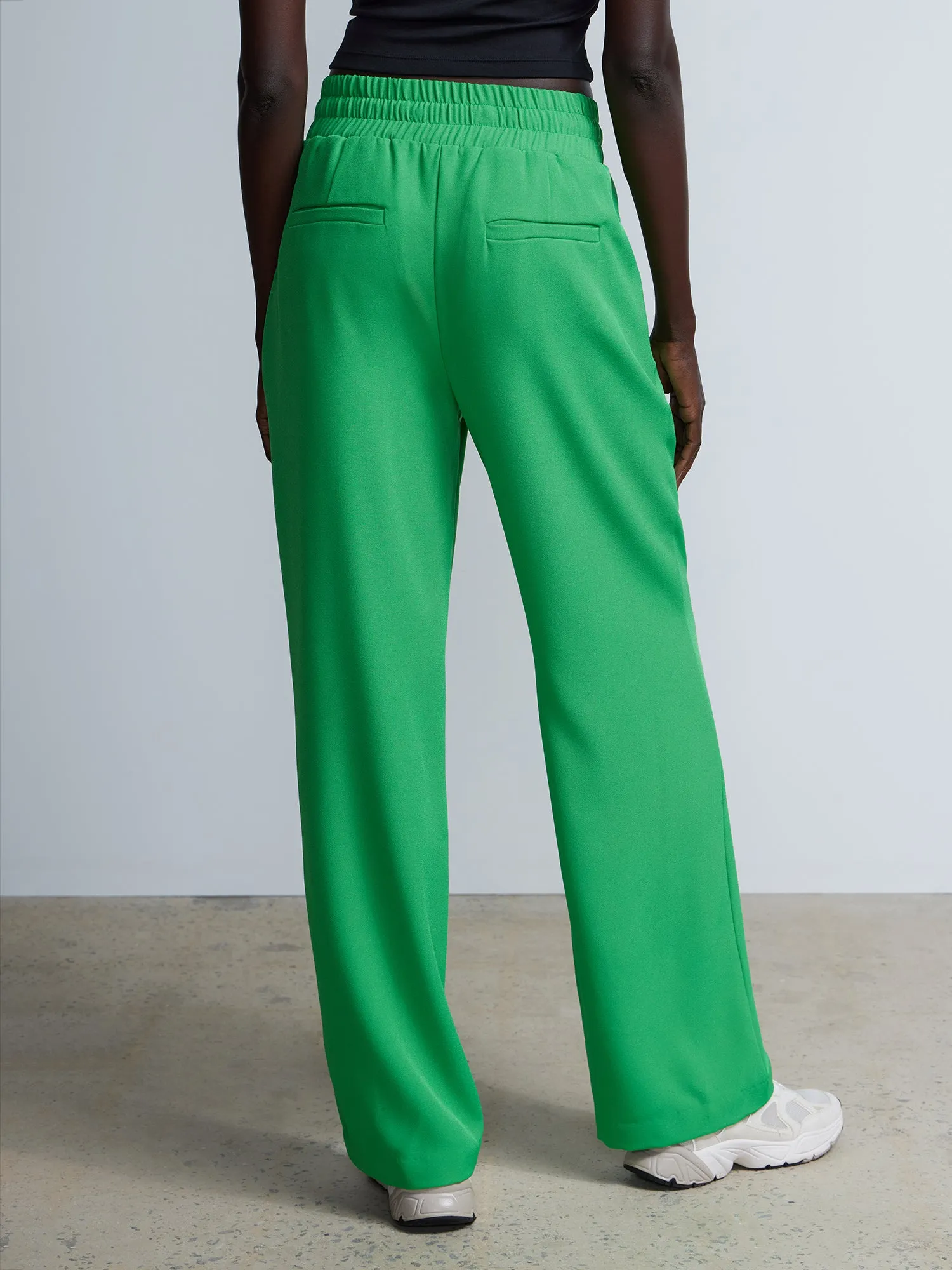 Drawstring Wide Leg Pants