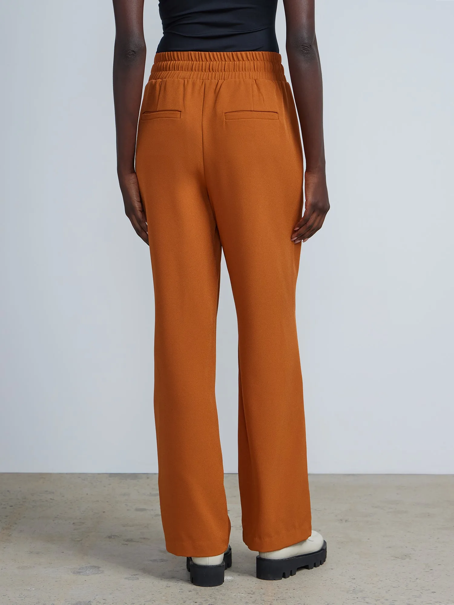 Drawstring Wide Leg Pants