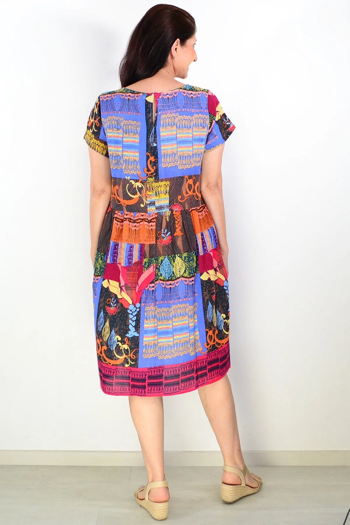 El Gouna Boxy Tunic Dress with Ruched Waist