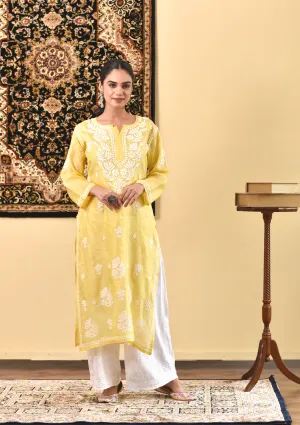 Faza Silk Straight Kurta