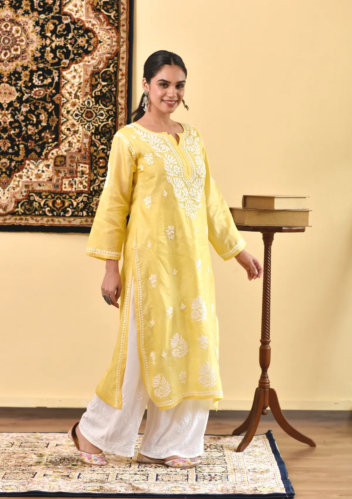 Faza Silk Straight Kurta