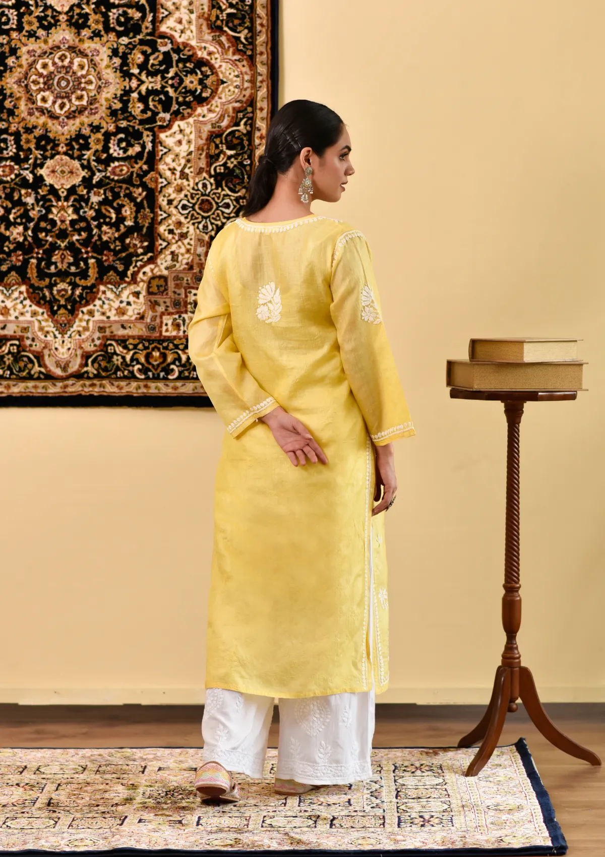 Faza Silk Straight Kurta