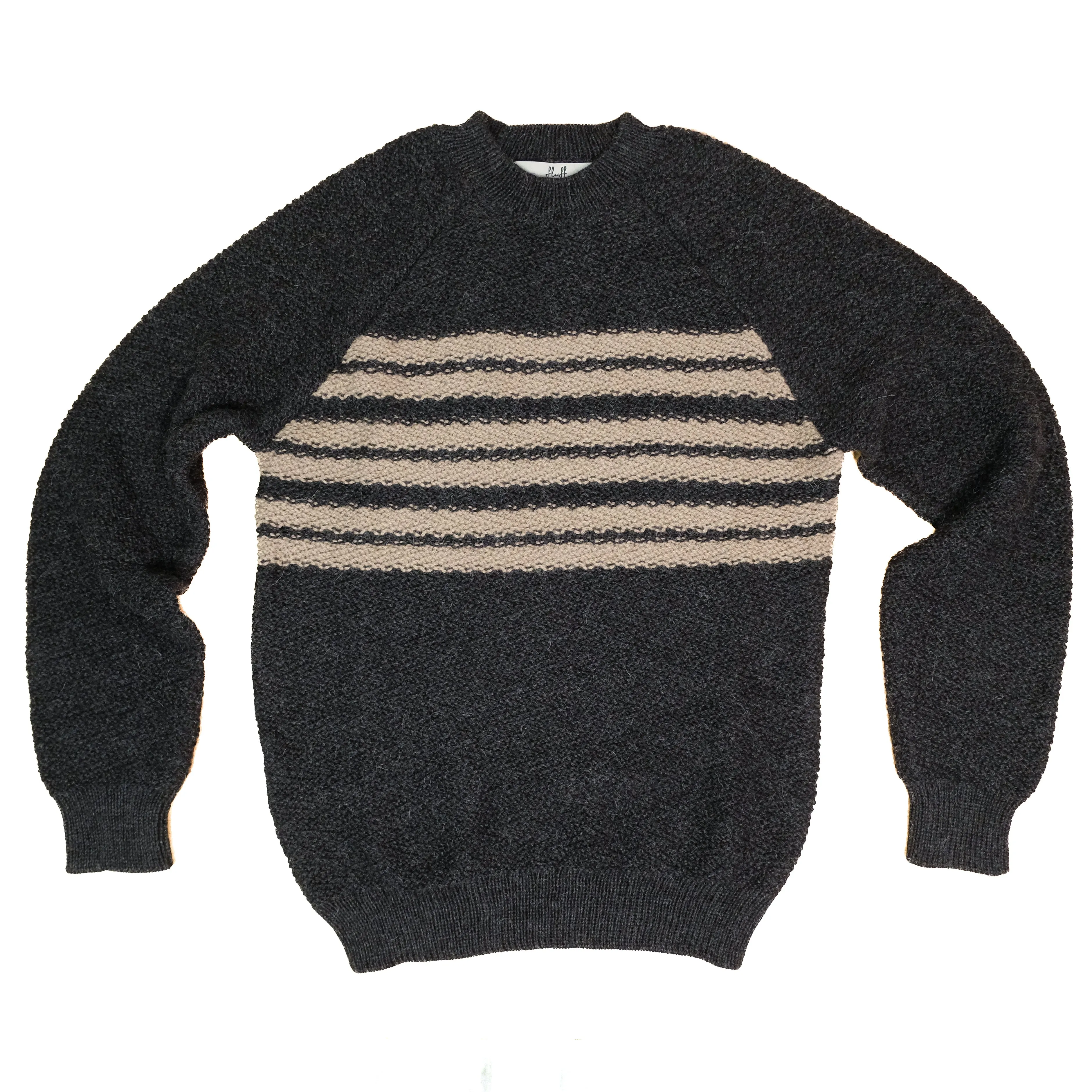 Fluff Overlook Raglan Baby Alpaca Crewneck Sweater