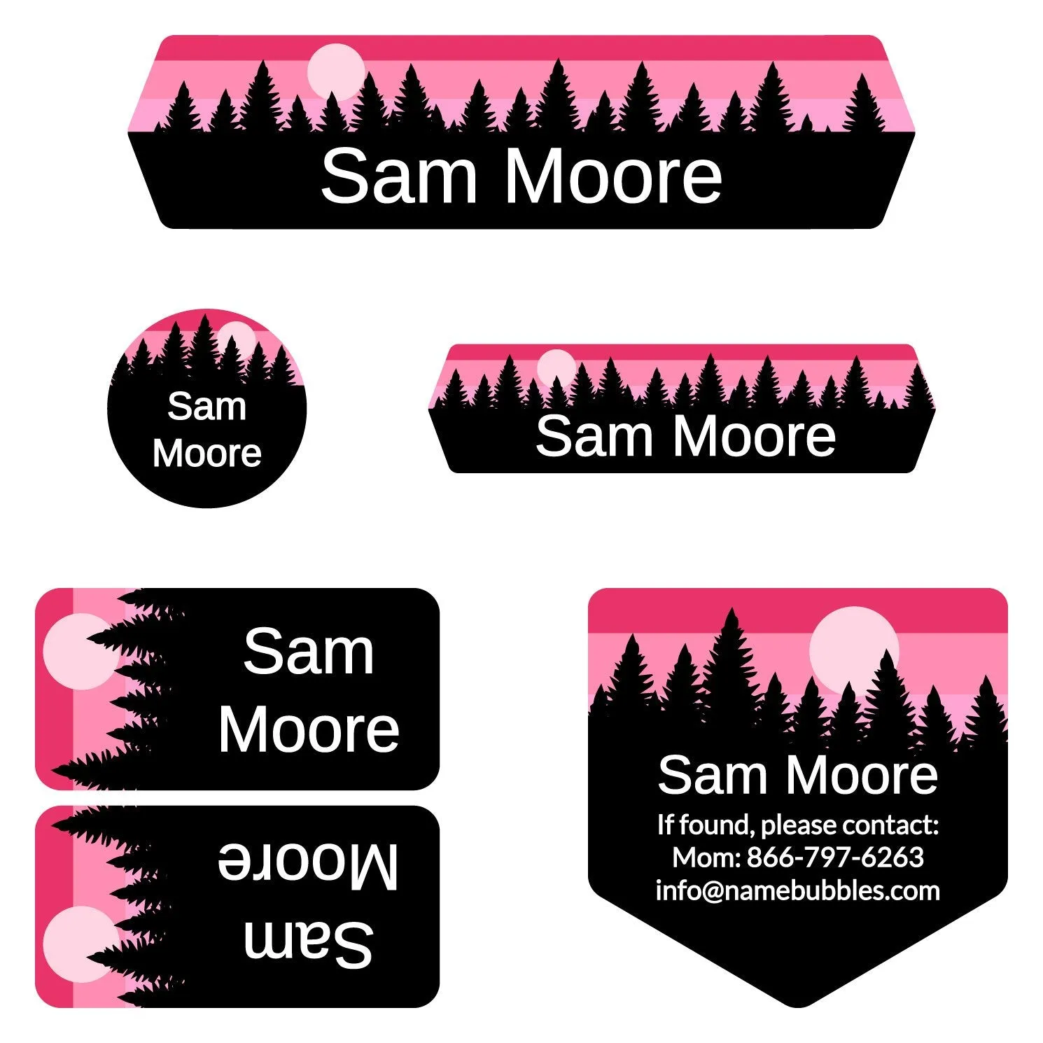 Forest Sky Camp Labels Pack