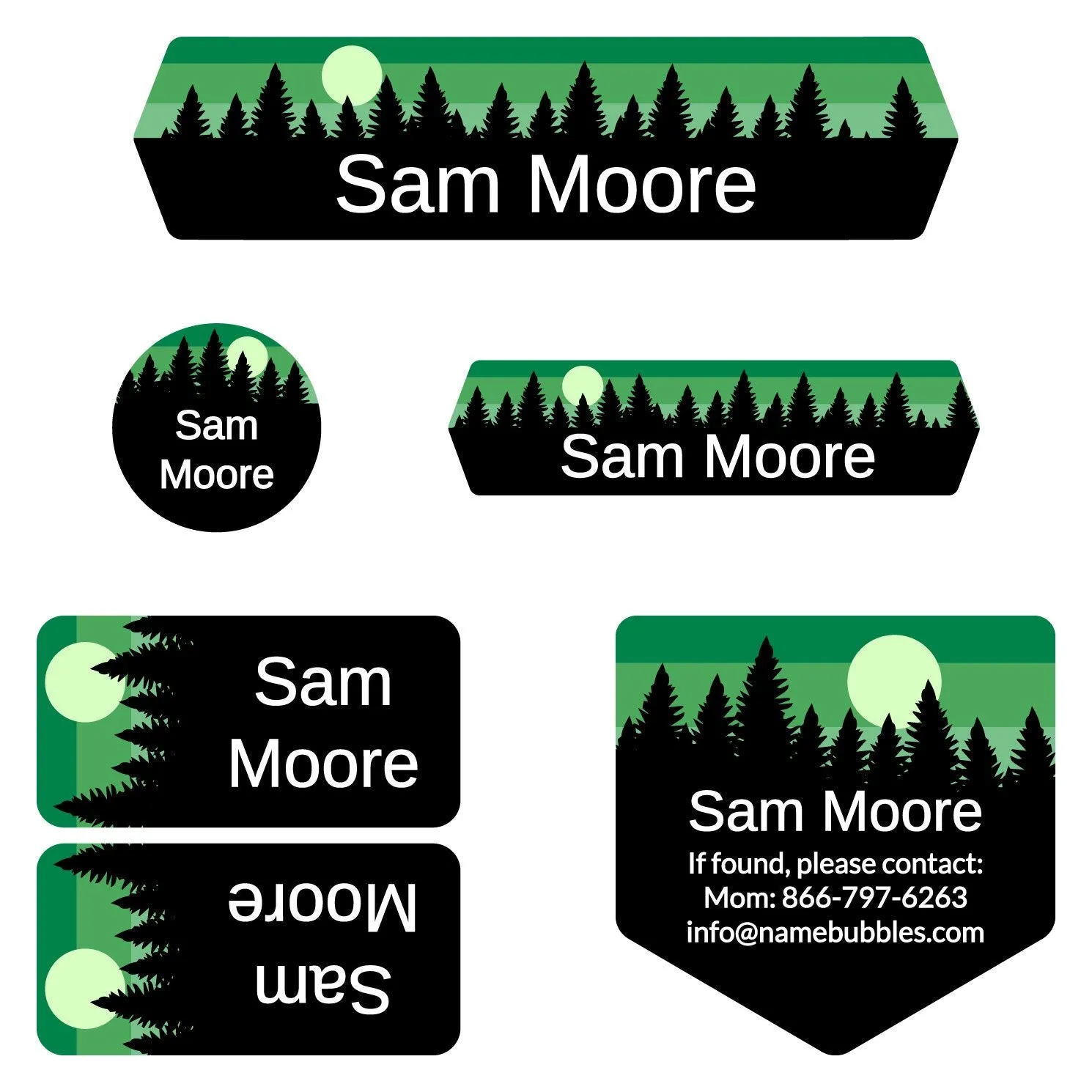 Forest Sky Camp Labels Pack