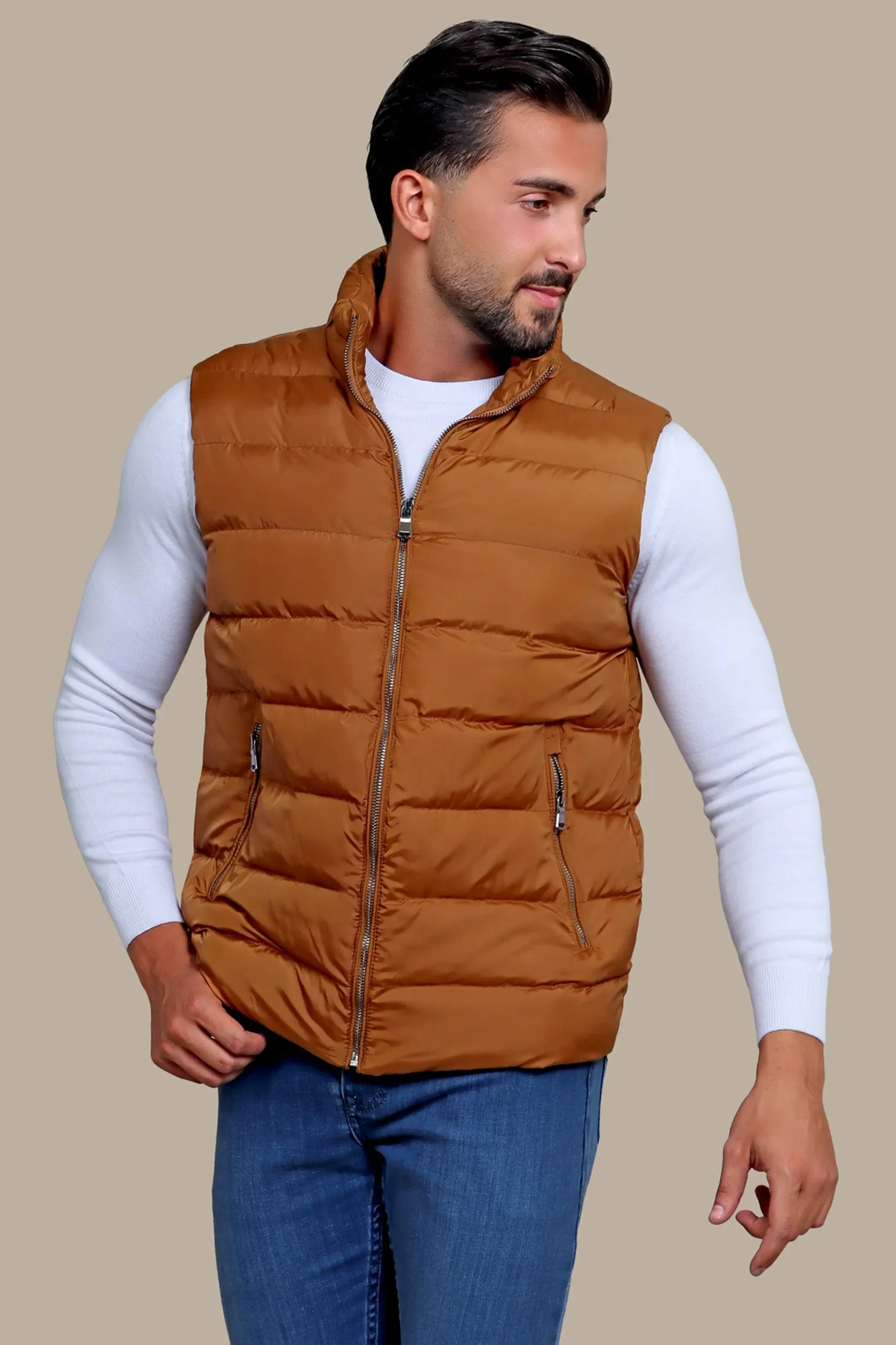 Havane Plain Puffer Vest