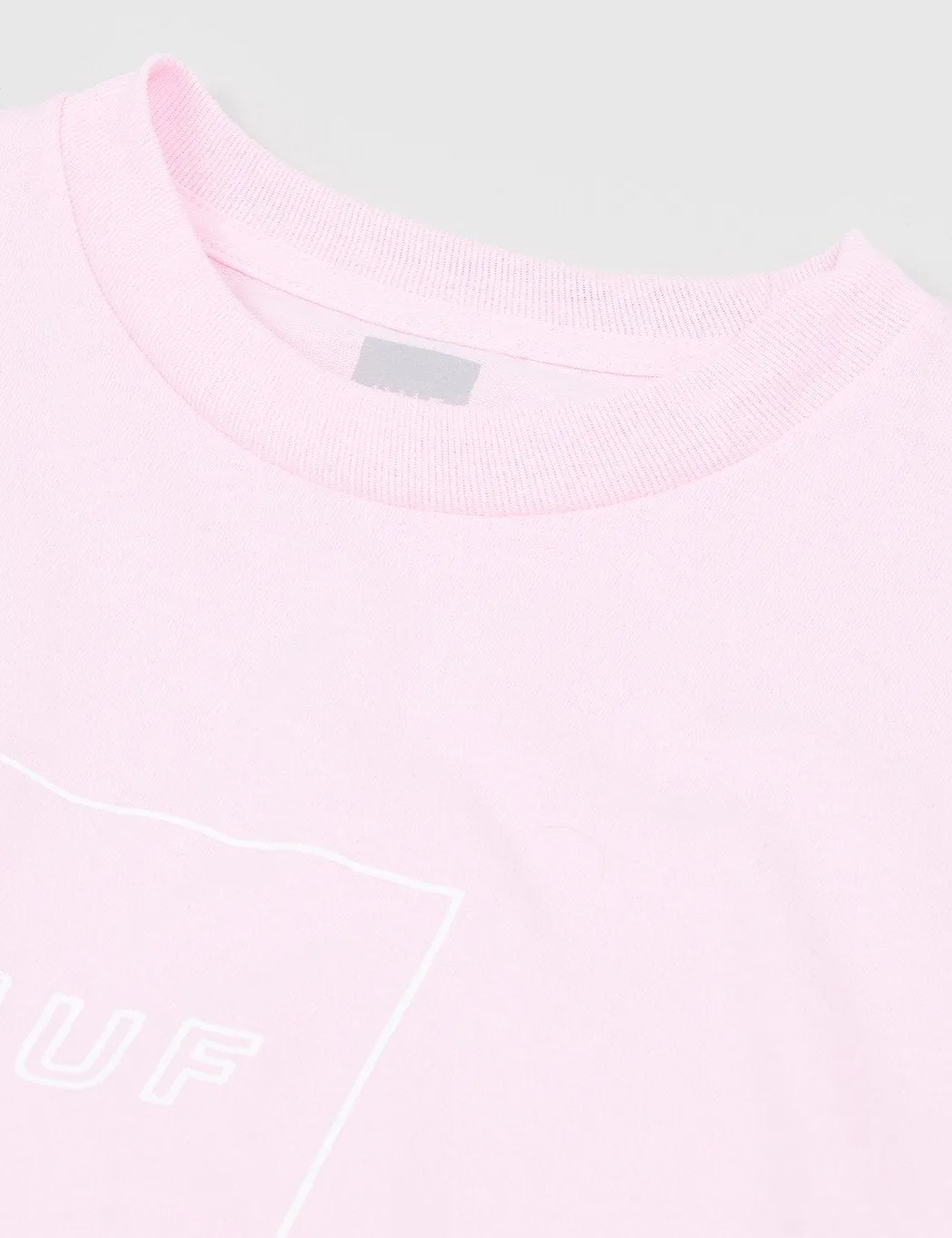 Huf Box Logo Puff T-Shirt - Pink