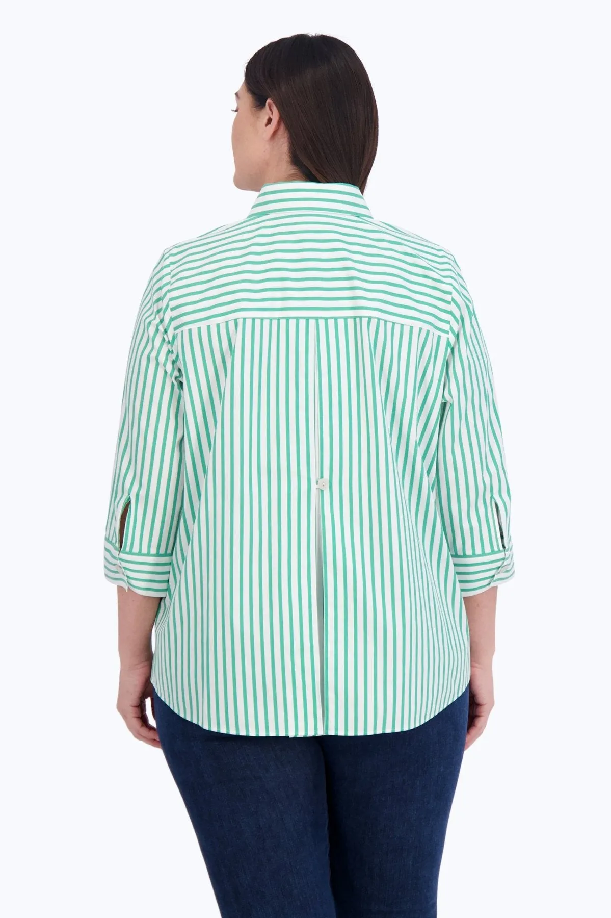 Kelly Plus Stretch No Iron Stripe Shirt