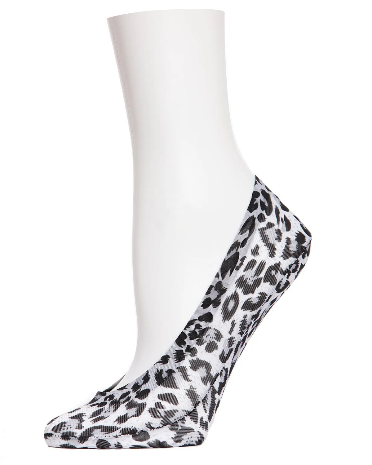 Leopard Print No-Show Liner Socks