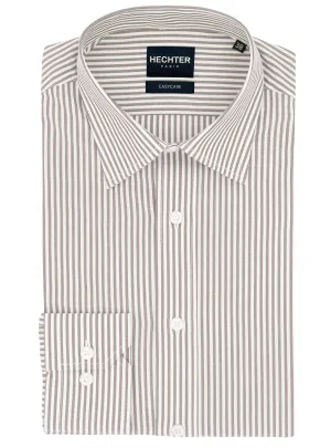 Liberty Business Brown Striped Shirt