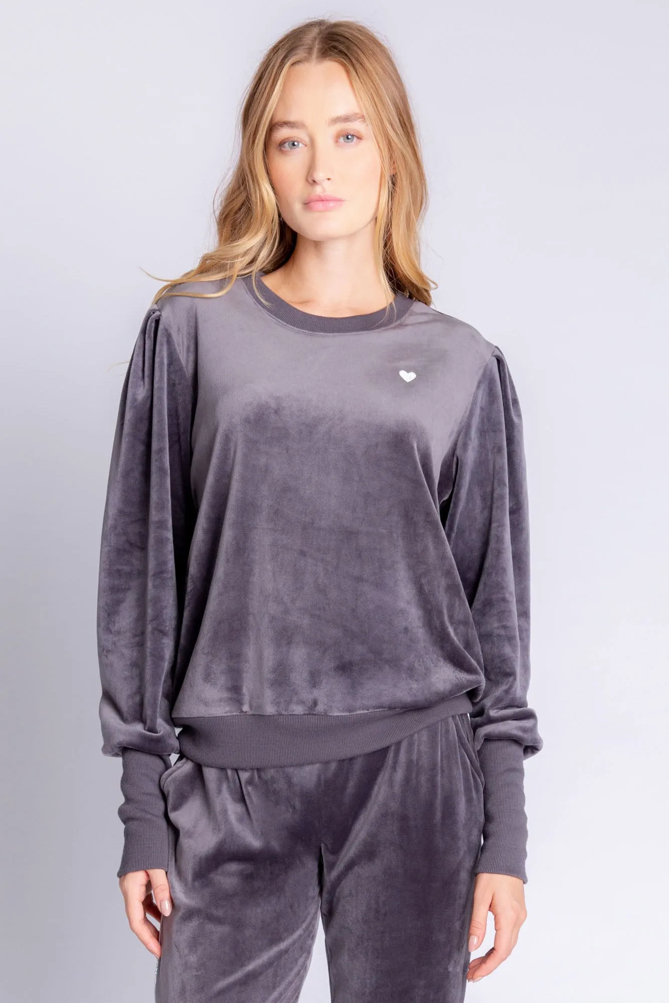 Long Sleeve Velour Top