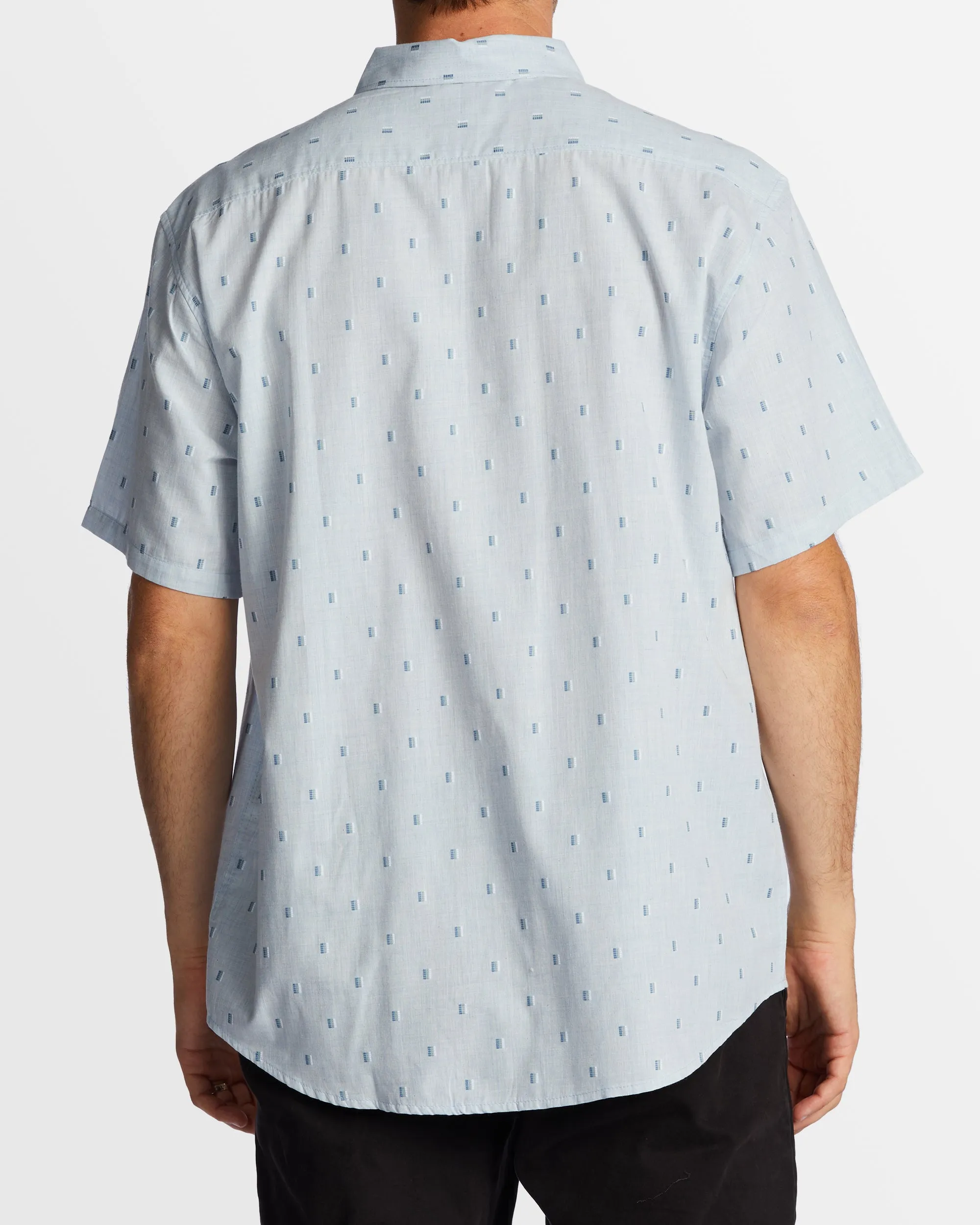 Mens All Day Jacquard Short Sleeve Shirt