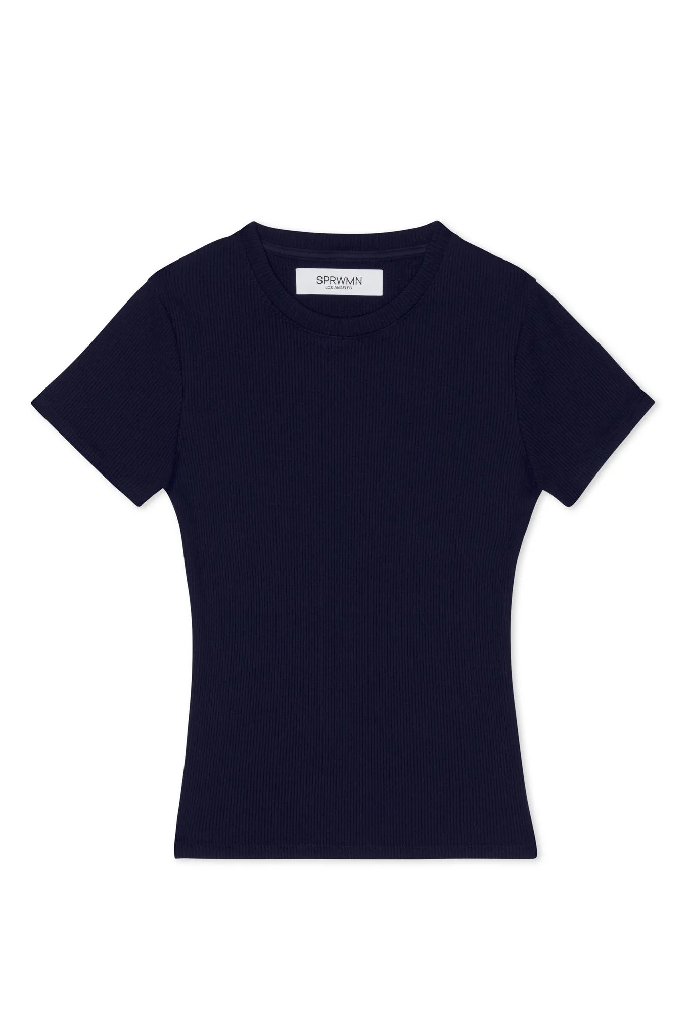 Navy Rib Baby Tee