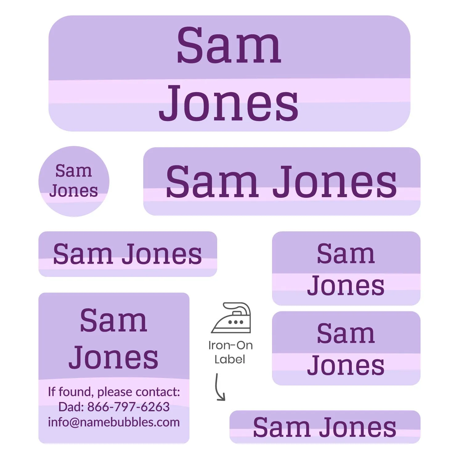 Ombre Sleepaway Camp Labels Pack