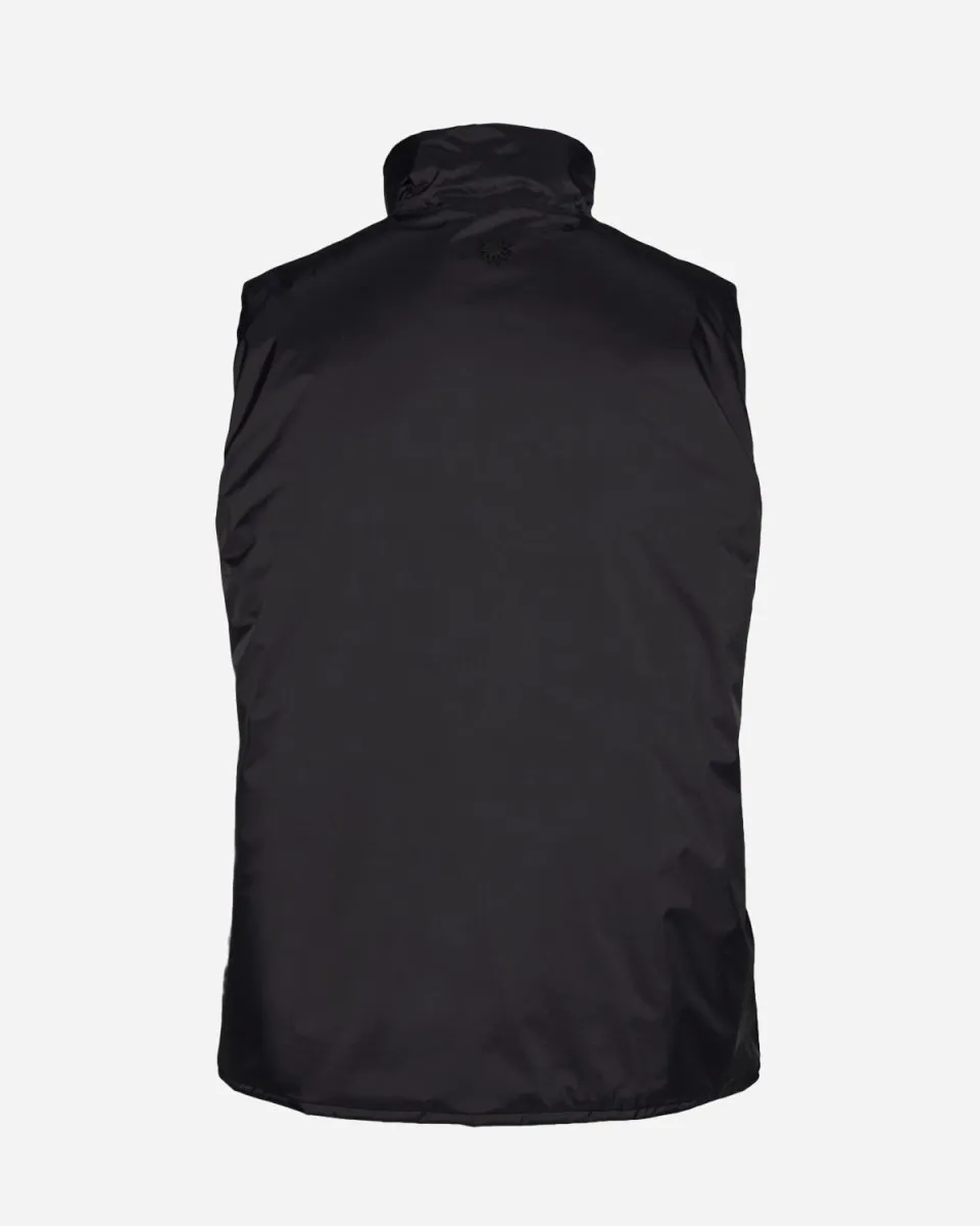 Padded Nylon Vest - Black