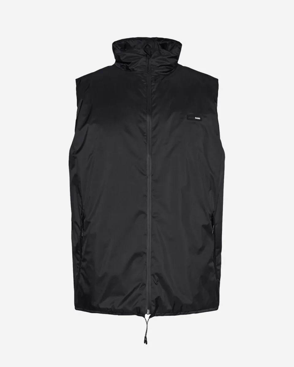 Padded Nylon Vest - Black