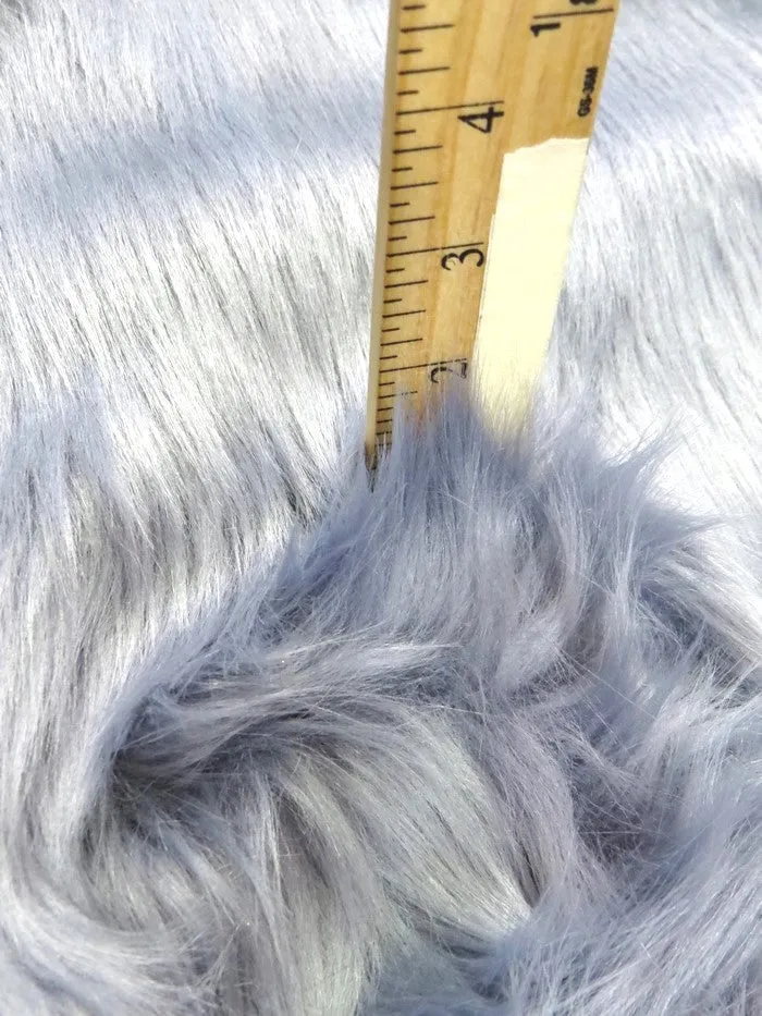 Pink Lemonade Solid Shaggy Long Pile Faux Fur Fabric / Sold By The Yard