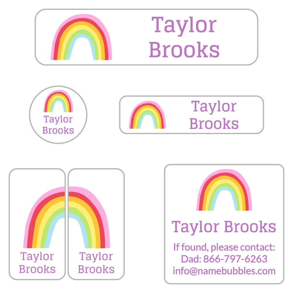 Rainbows Camp Labels Pack