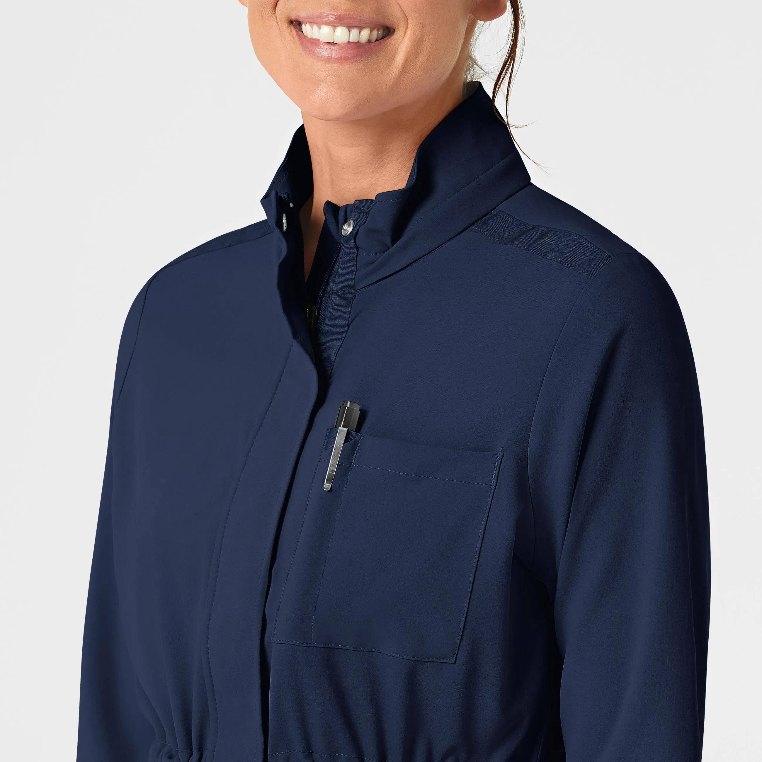 RENEW Women's Convertible Hood Fashion Jacket - Navy