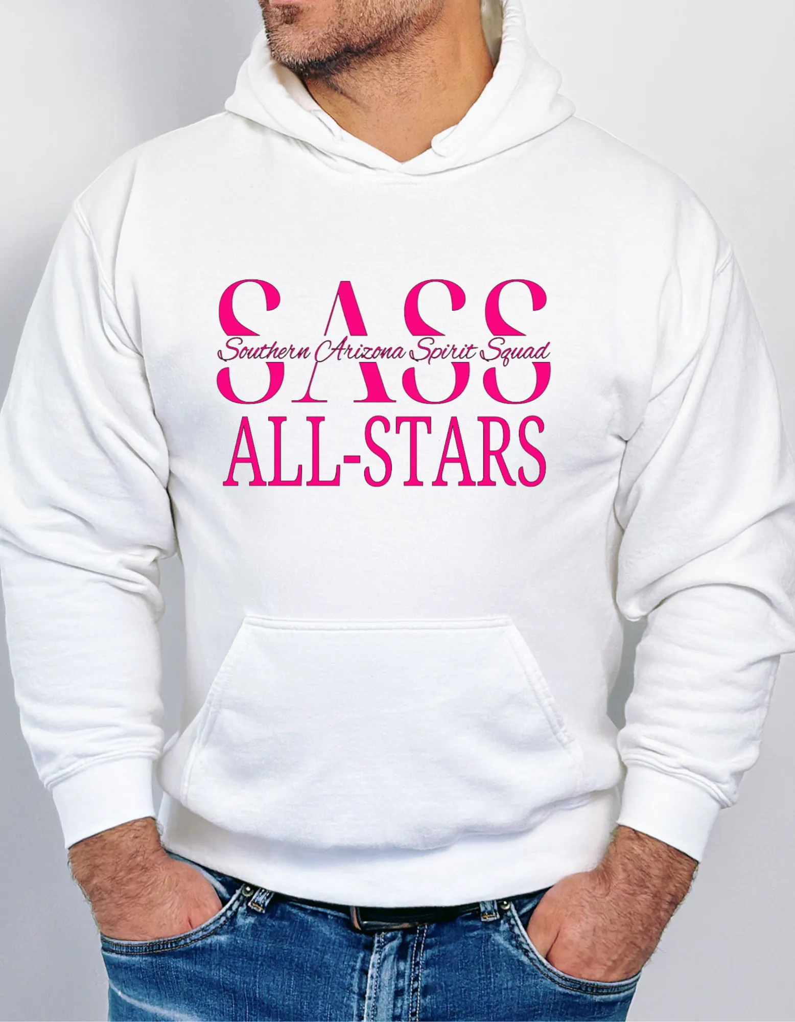 SASS Dance Logo Unisex District V.I.T. Super Soft Hoodie - Available in Black, White, Grey