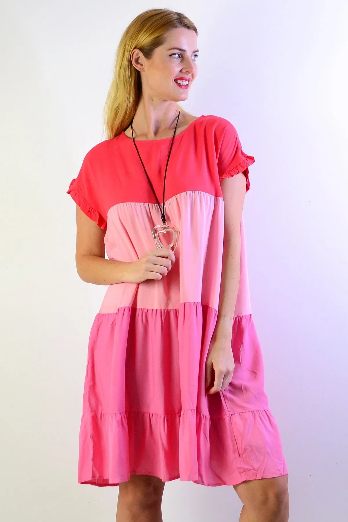 Shades Of Pink Tunic Dress