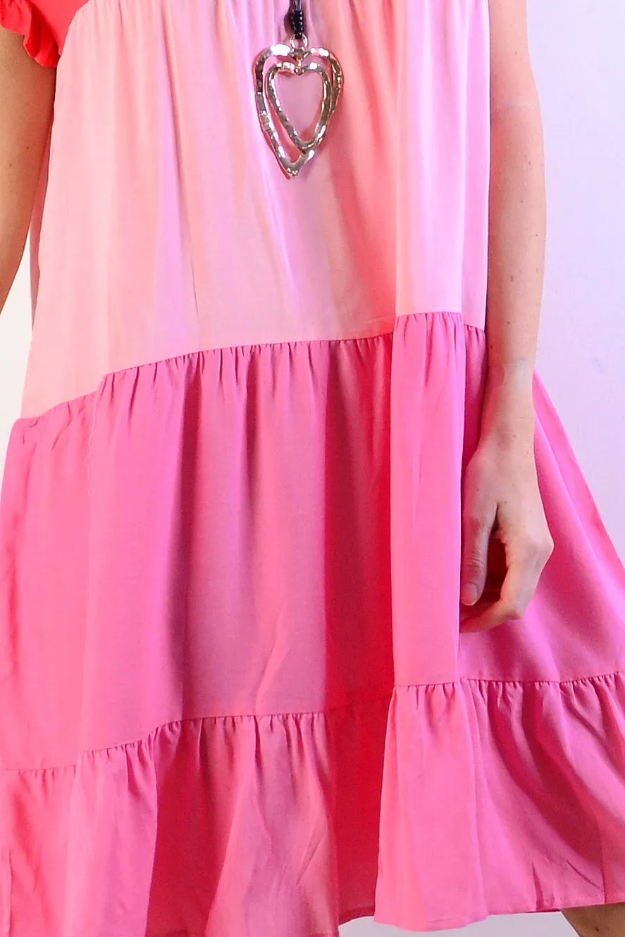 Shades Of Pink Tunic Dress