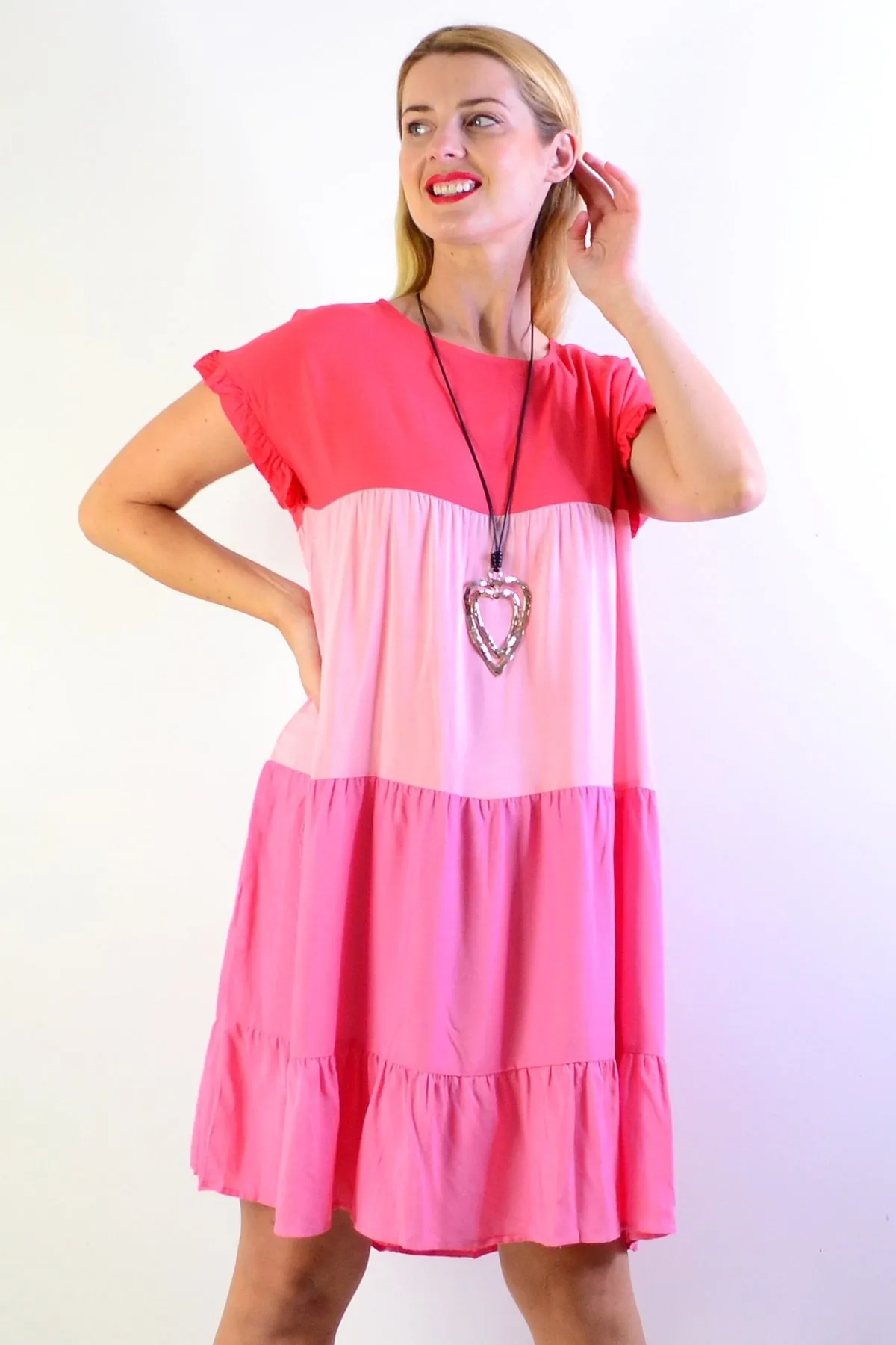 Shades Of Pink Tunic Dress