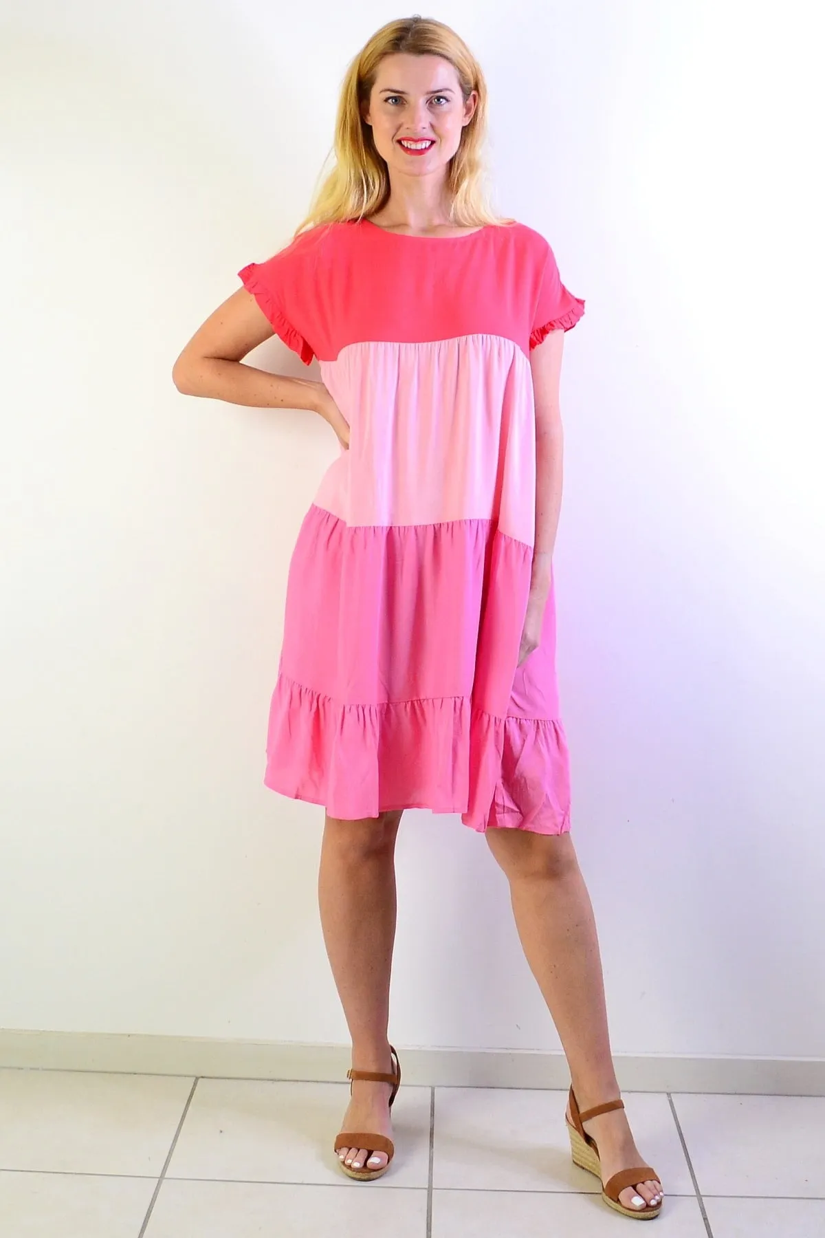 Shades Of Pink Tunic Dress