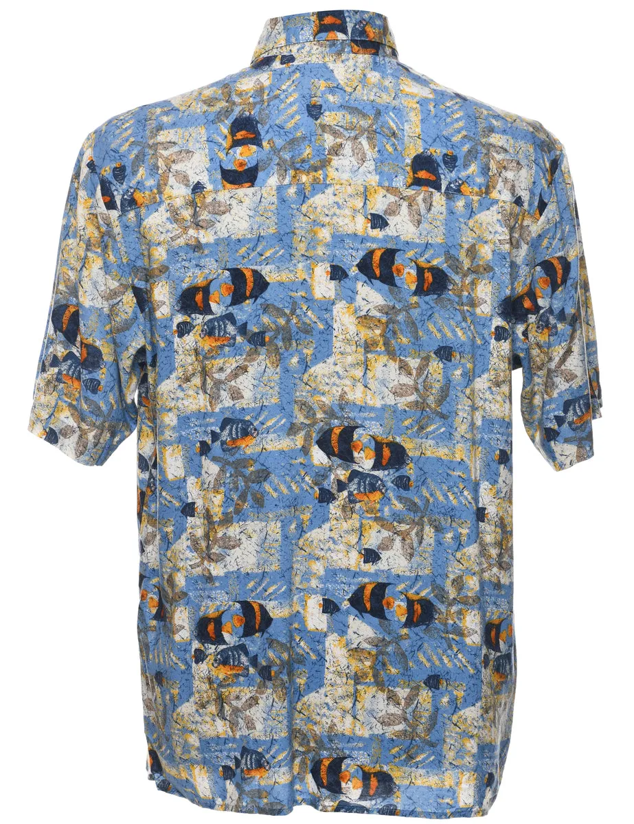 Short Sleeve Hawaiian Shirt - M