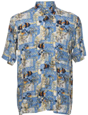 Short Sleeve Hawaiian Shirt - M