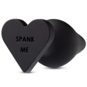 Spank Me Silicone Heart Butt Plug