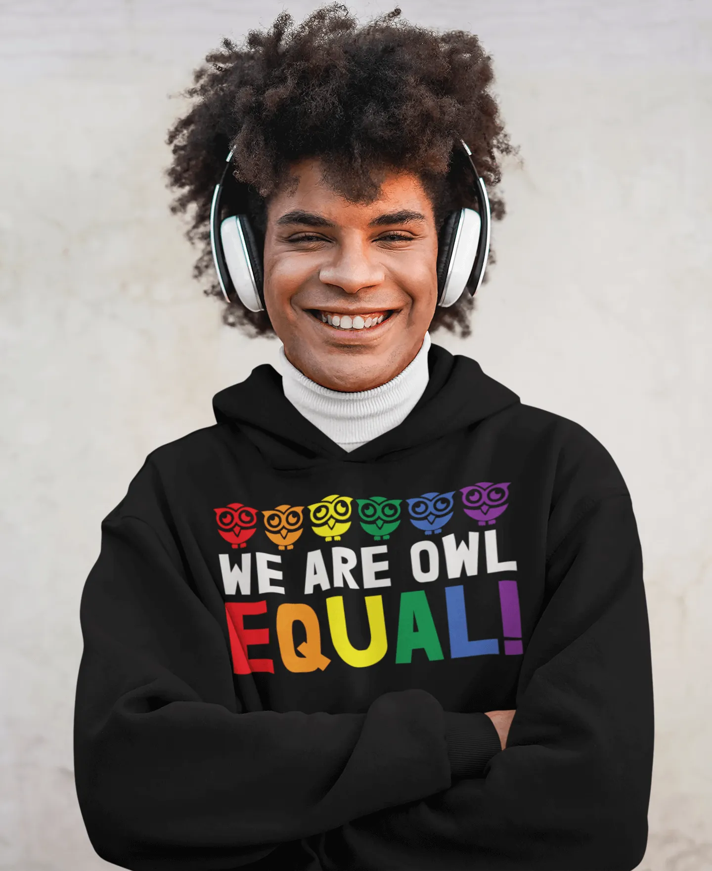 We're Owl Equal | LGBT  Merch | Funny Gay Pride Unisex Hoodie