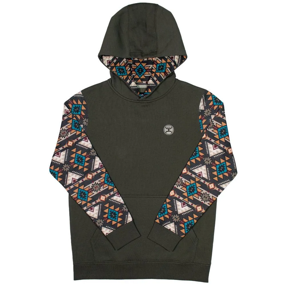 Youth "Summit" Brown w/Aztec Hoody